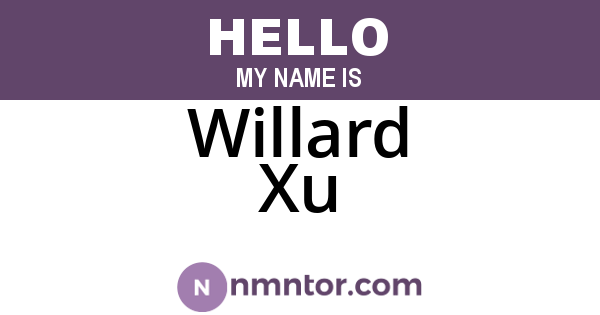 Willard Xu