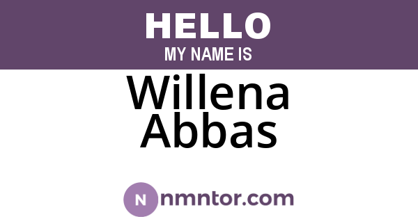 Willena Abbas