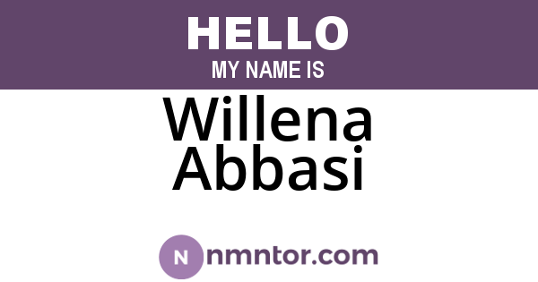 Willena Abbasi