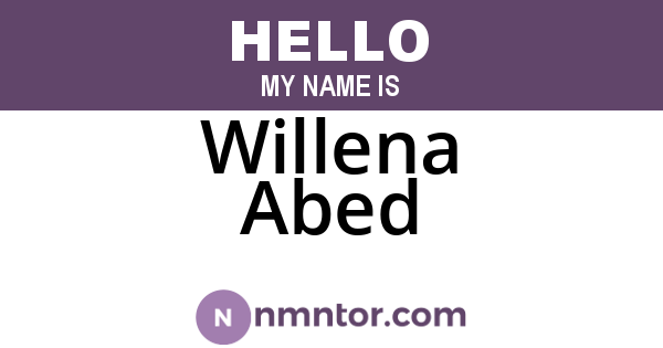 Willena Abed