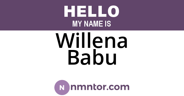 Willena Babu