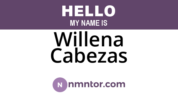 Willena Cabezas