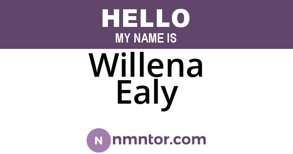 Willena Ealy
