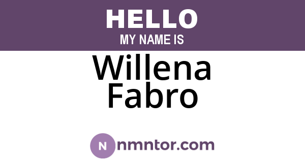 Willena Fabro