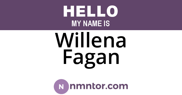 Willena Fagan