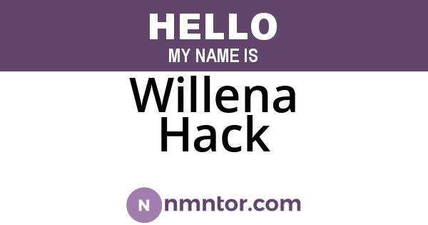 Willena Hack