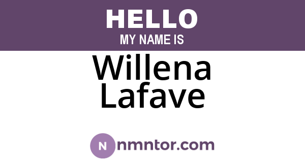 Willena Lafave