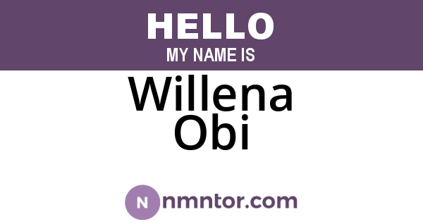 Willena Obi