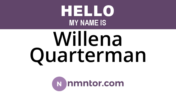 Willena Quarterman