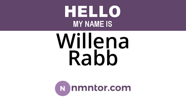 Willena Rabb