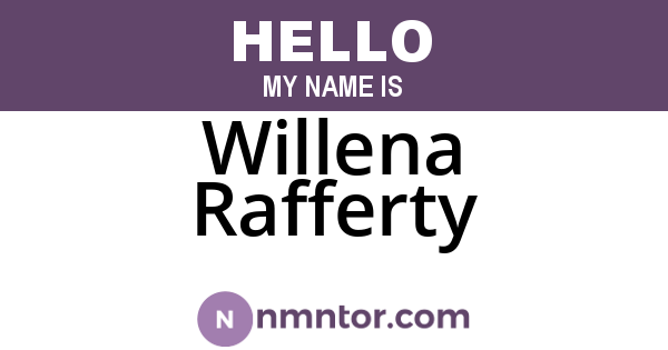 Willena Rafferty