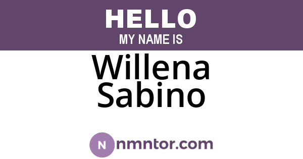Willena Sabino