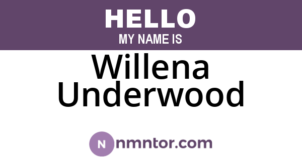 Willena Underwood