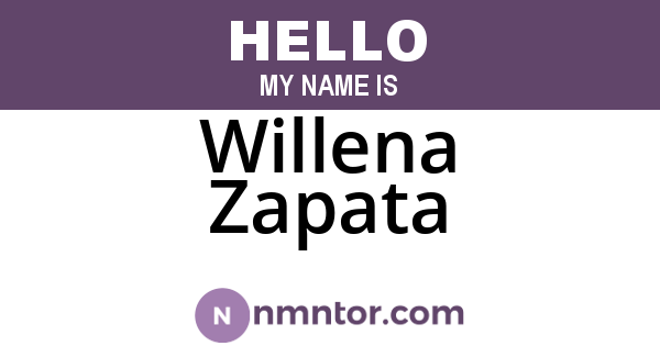 Willena Zapata