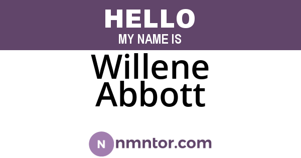 Willene Abbott