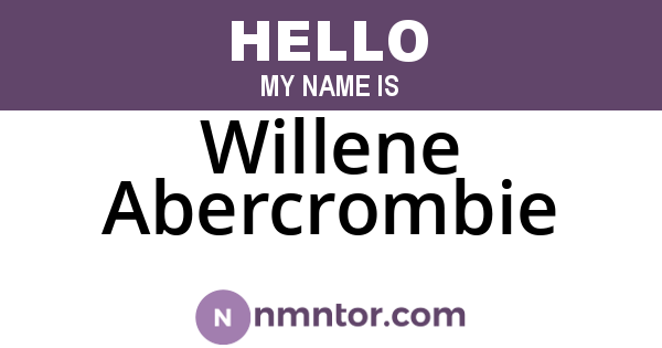 Willene Abercrombie