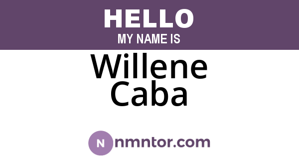 Willene Caba