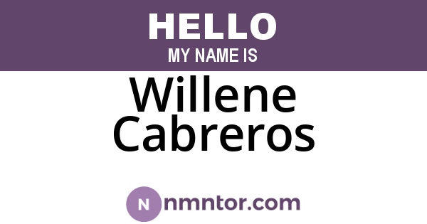Willene Cabreros
