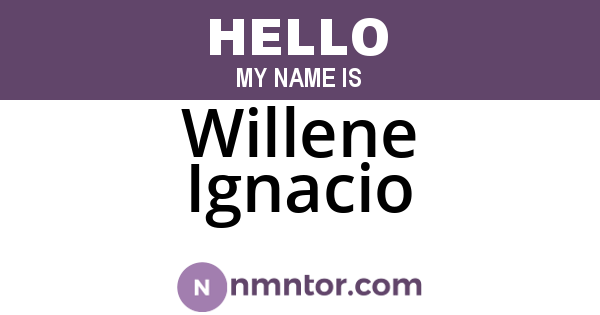 Willene Ignacio