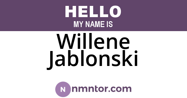 Willene Jablonski