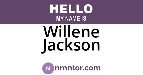 Willene Jackson