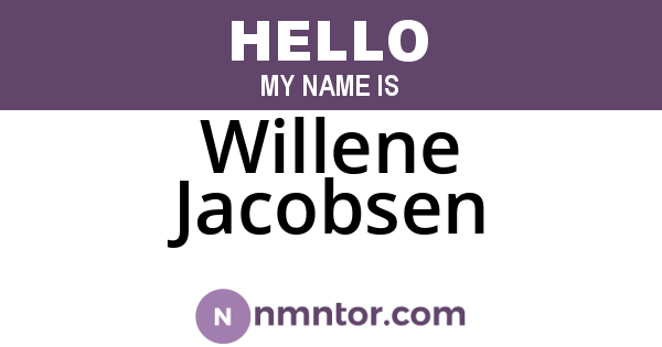 Willene Jacobsen