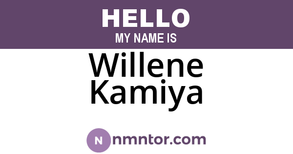 Willene Kamiya