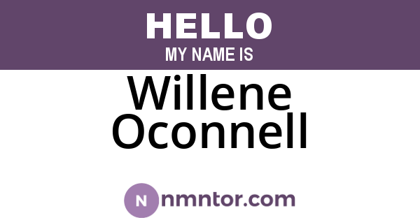 Willene Oconnell