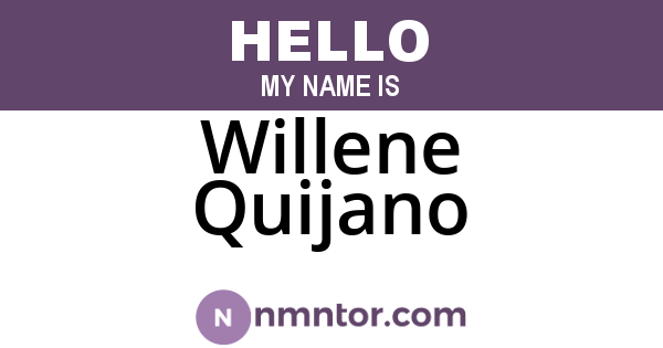 Willene Quijano