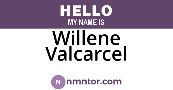 Willene Valcarcel