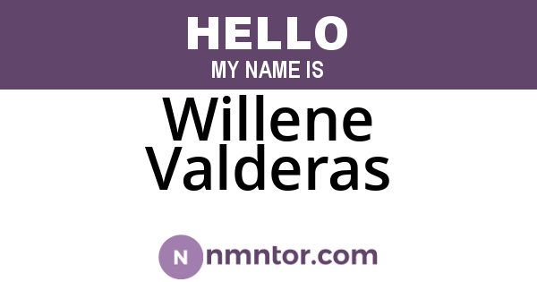 Willene Valderas