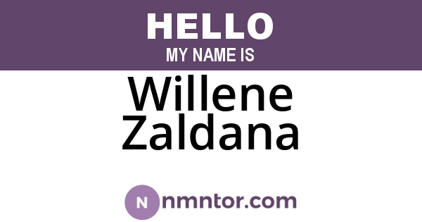 Willene Zaldana