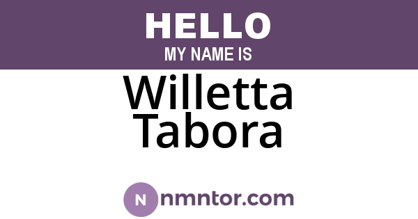 Willetta Tabora