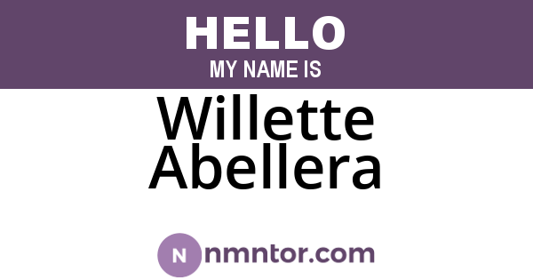 Willette Abellera