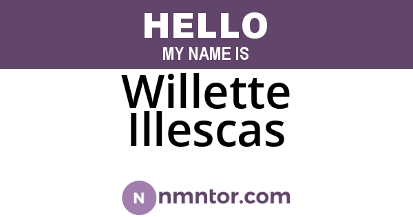 Willette Illescas