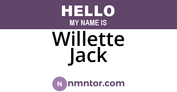 Willette Jack