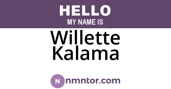 Willette Kalama