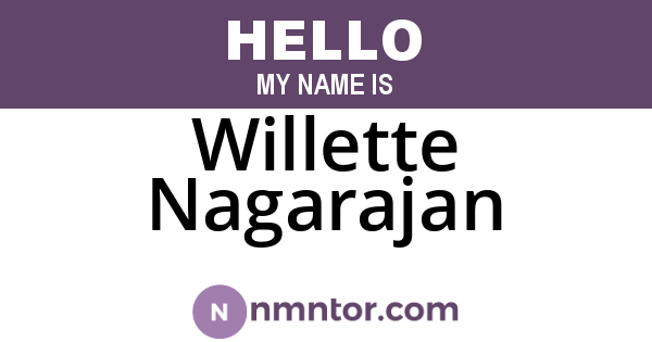 Willette Nagarajan