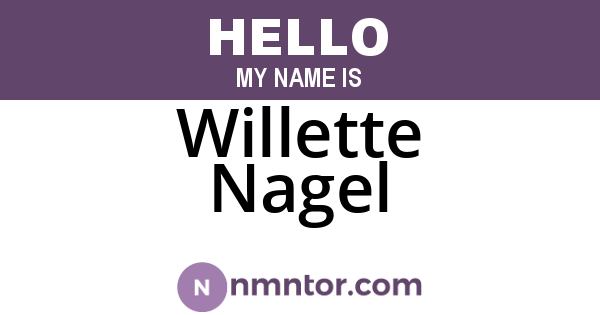 Willette Nagel
