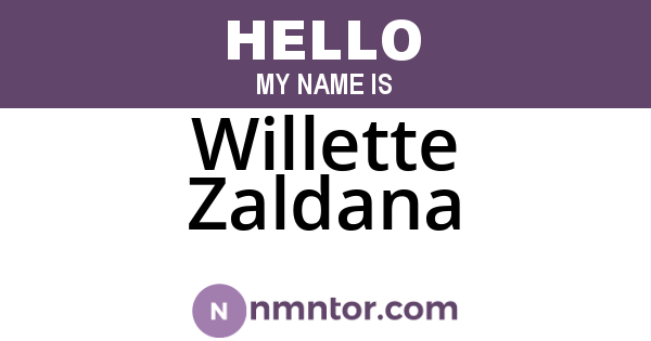Willette Zaldana