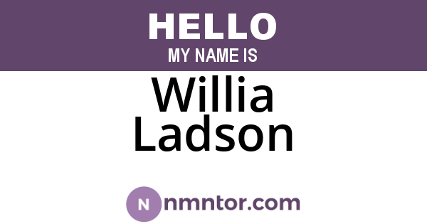 Willia Ladson