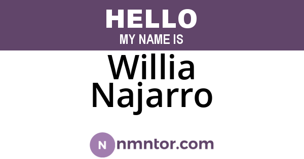 Willia Najarro