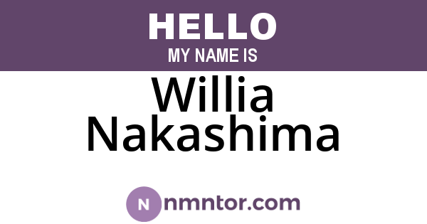 Willia Nakashima