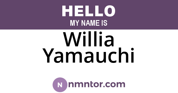 Willia Yamauchi
