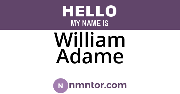 William Adame