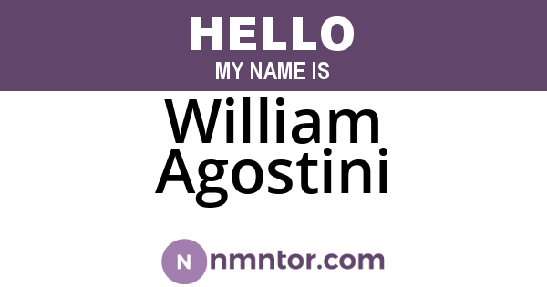 William Agostini