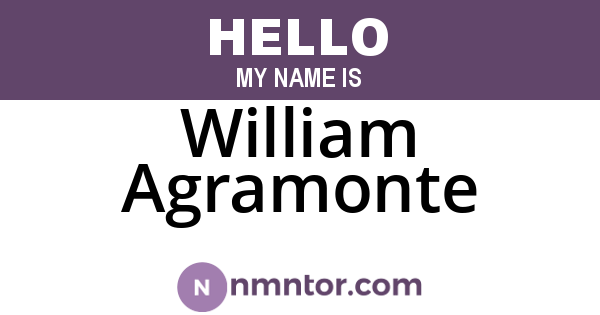 William Agramonte