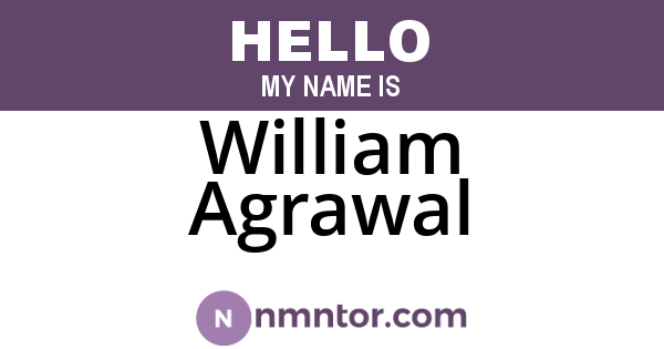 William Agrawal