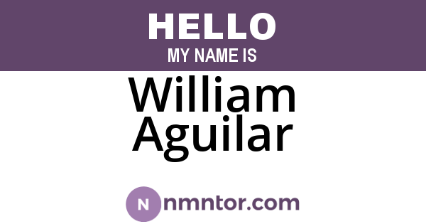 William Aguilar