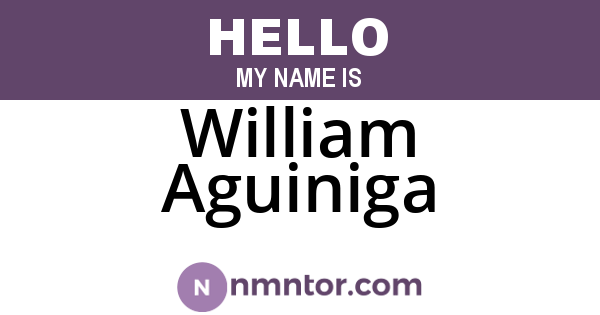 William Aguiniga